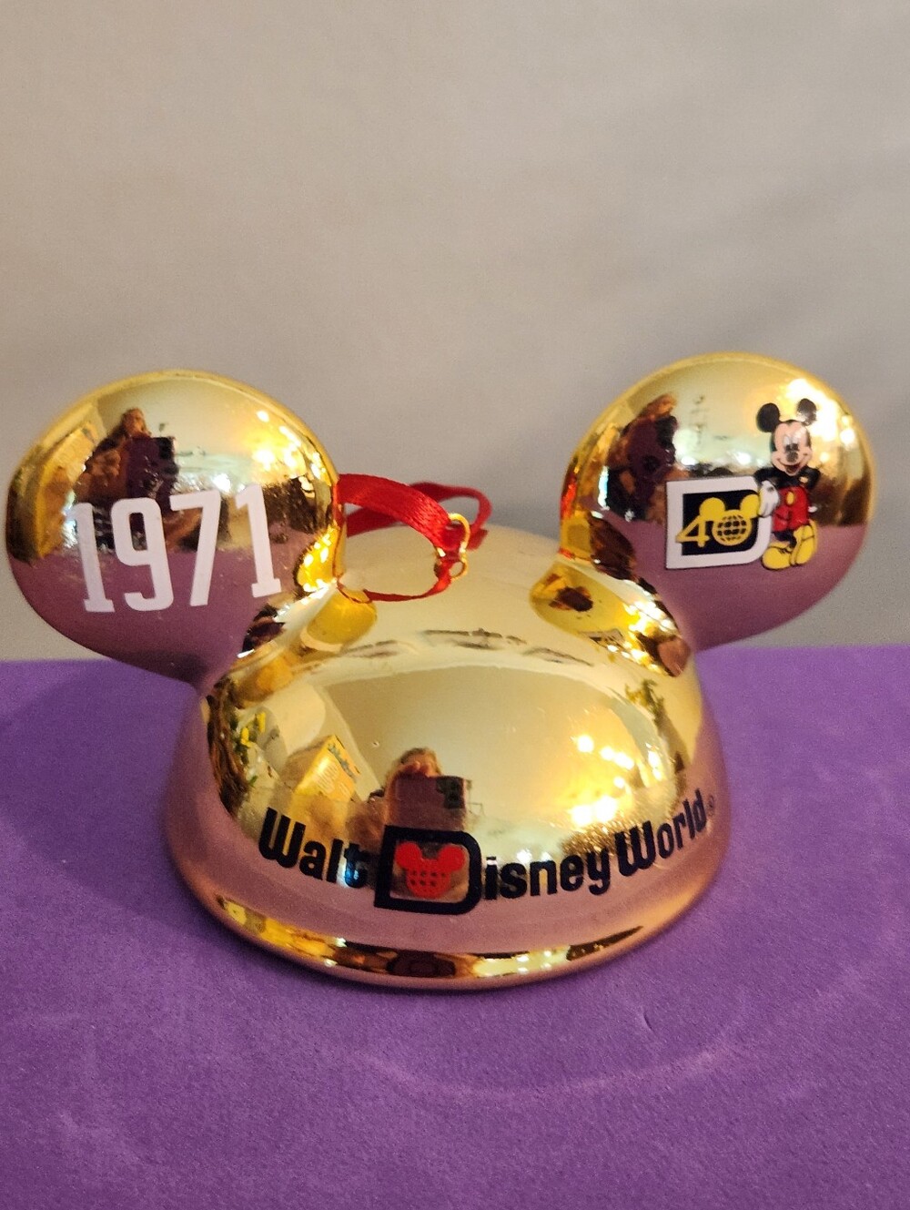 Disney 40th 1971 Golden Mickey Mouse Ornament
